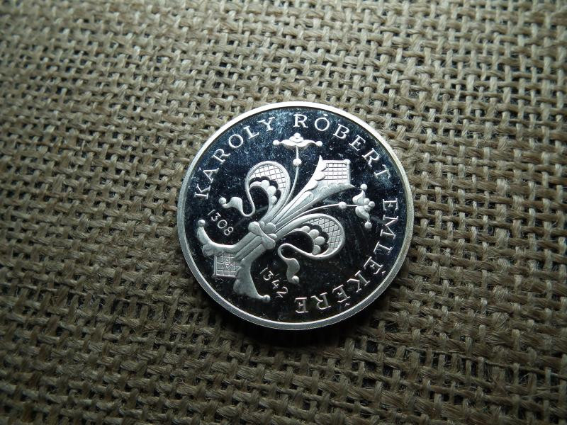 Ezüst 500 forint, 1992, Károly Róbert, PP