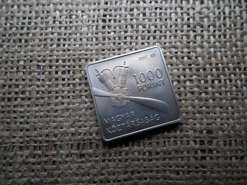 1000 forintos érme, 2007, Adorján János, BU