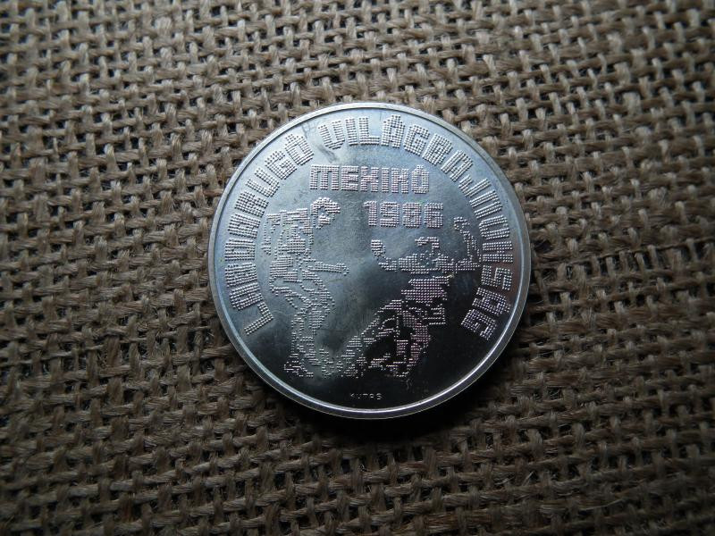 Ezüst 500 forintos érme, 1986, Mexikó