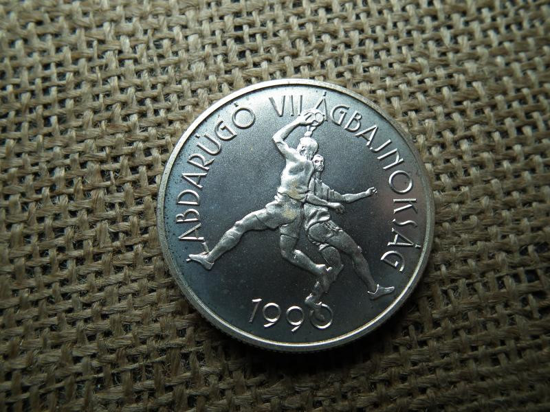 Ezüst 500 forint, 1989, Labdarúgó VB 1990