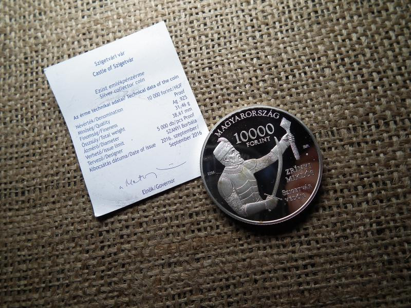 Ezüst 10.000 forint, 2016, Szigetvári Vár