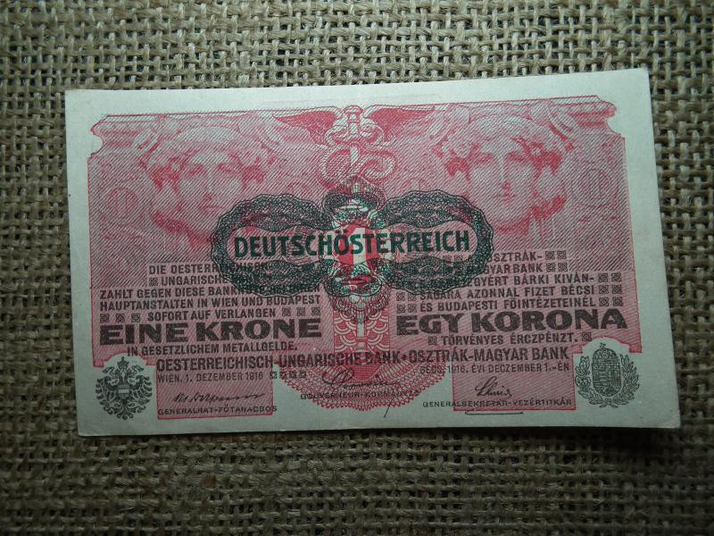 1 korona bankjegy, 1916, DÖ
