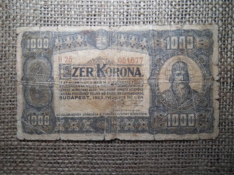 1000 korona, 1923, Magyarország