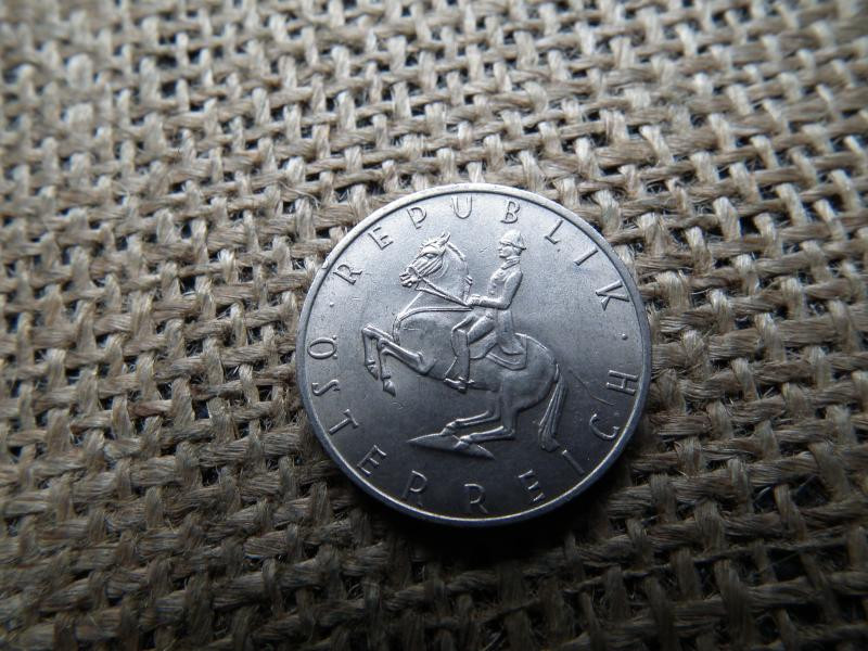Ausztria 5 schilling, 1968, ritkább