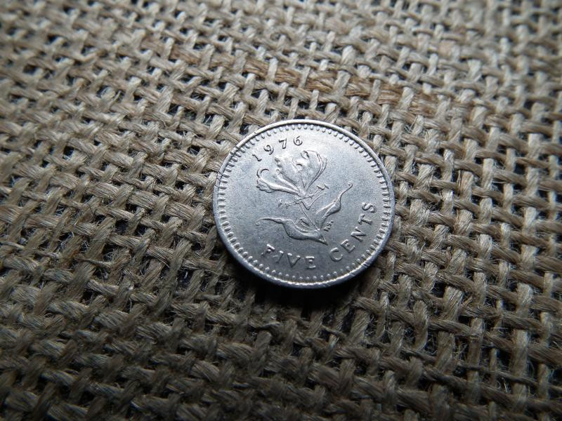 Rhodesia 5 cents, 1976