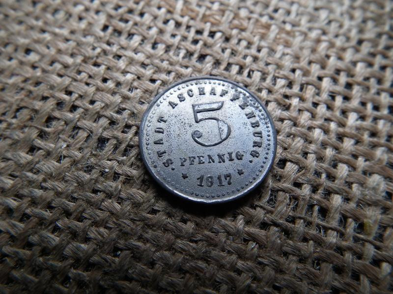 Németország 5 pfennig, 1917, Aschaffenburg város
