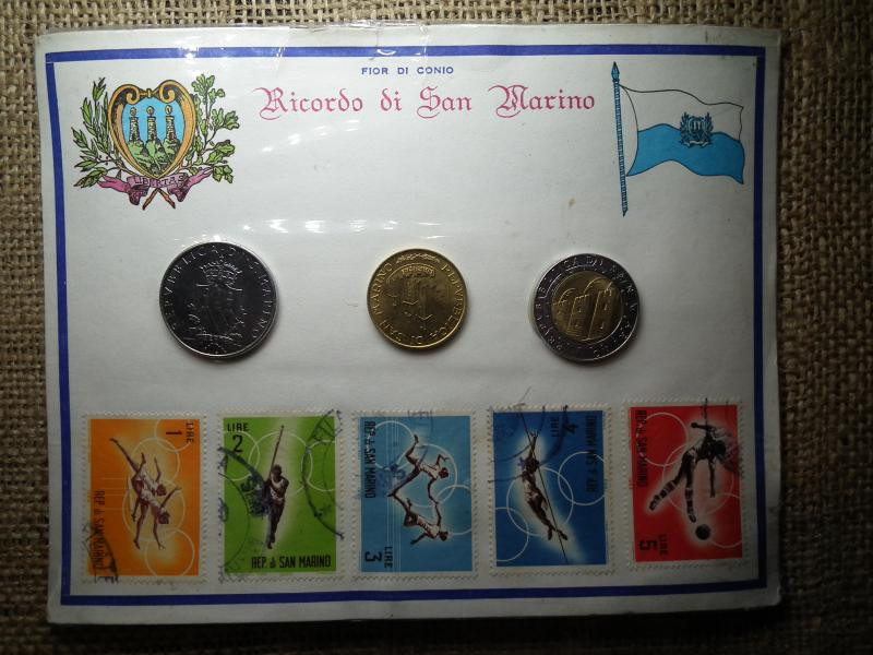 San Marino 100, 200, 500 Lire Bliszter, líra