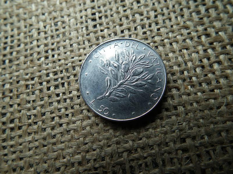 Vatikán 50 lire, 1971, líra