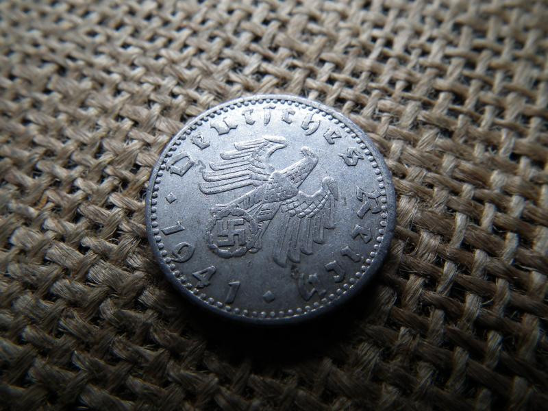 Németország, 50 pfennig, 1941 A, fémpénz