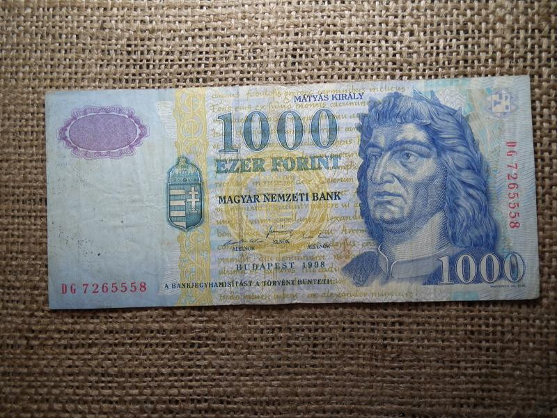 1000 forintos bankjegy, 1998, DG sorozat