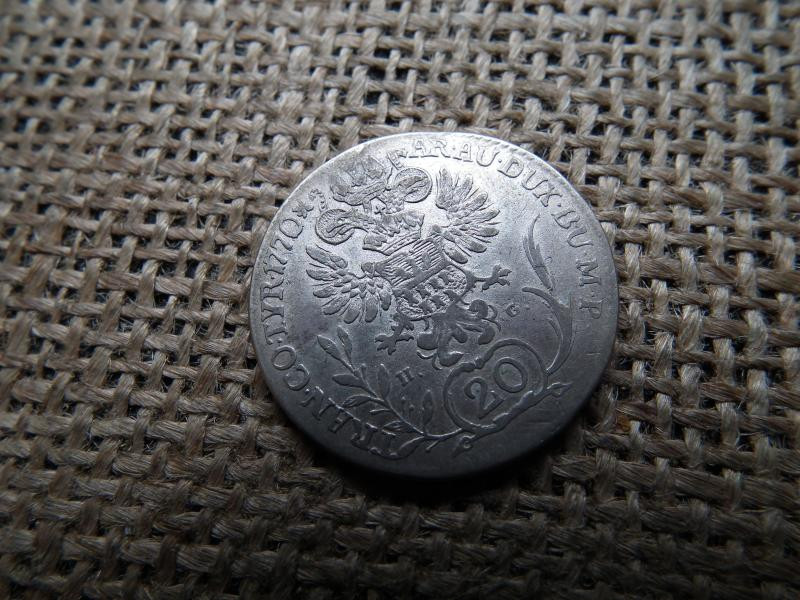 Mária Terézia 20 krajcár, 1770, ezüst