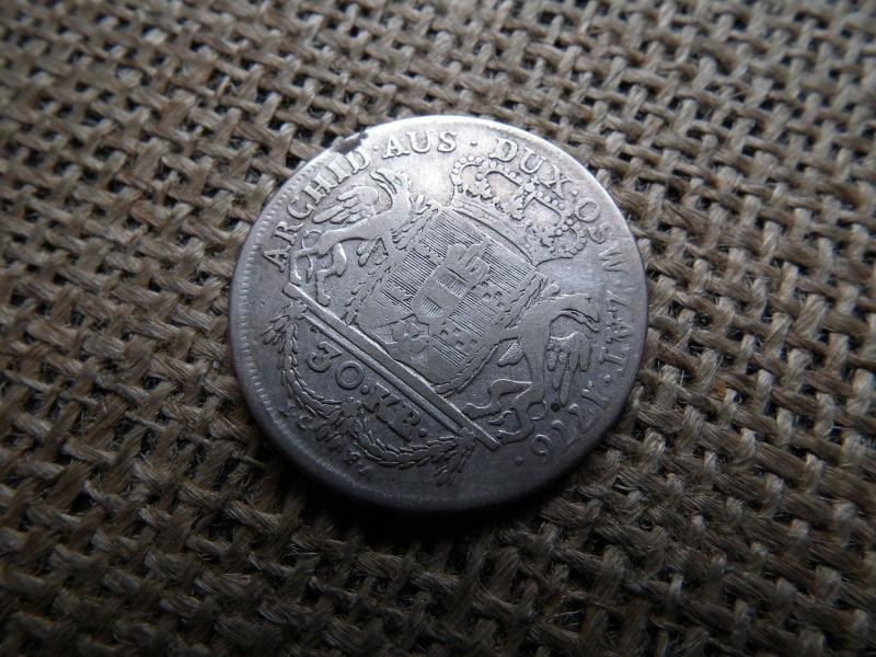 Mária Terézia ezüst 30 krajcár, 1776, kreuzer