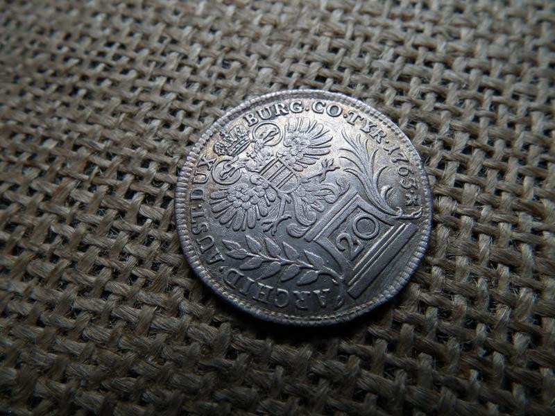 Mária Terézia 20 krajcár, 1763, ezüst