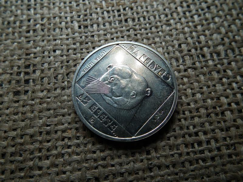 100 forintos érme, 1985, BU, vidra