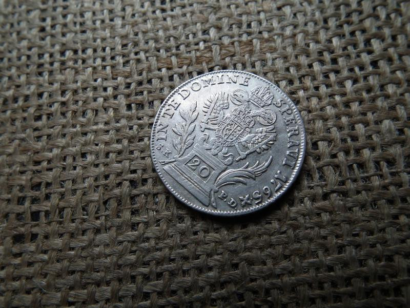 Ferenc, Ezüst 20 krajcár, 1765, BO SK PD