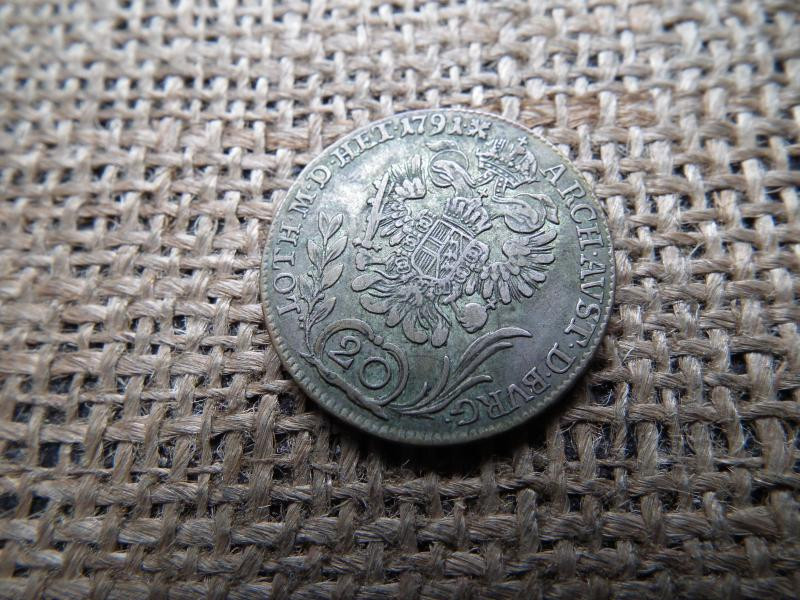 Lipót II. Ezüst 20 Krajcár, 1791 B