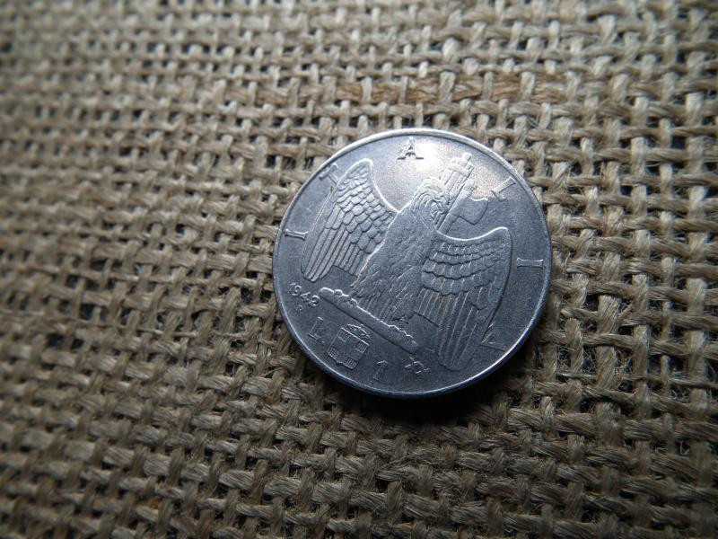 Olaszország 1 lira, 1942, lire