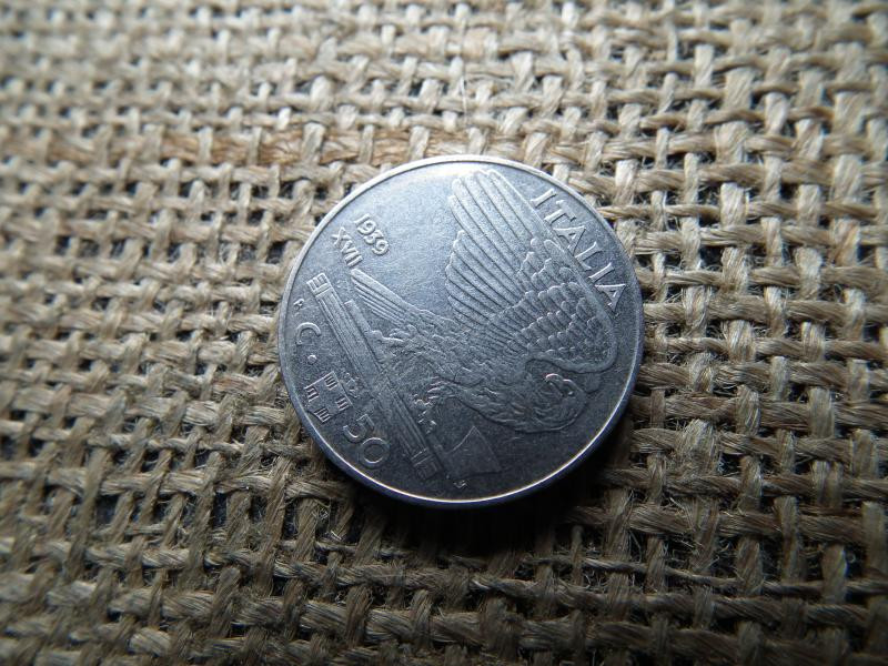 Olaszország 50 Centesimi, 1939 XVII