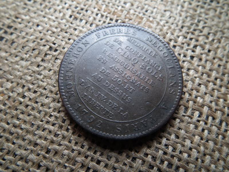 5 Soles, 1792, Francia Forradalom Emlékére