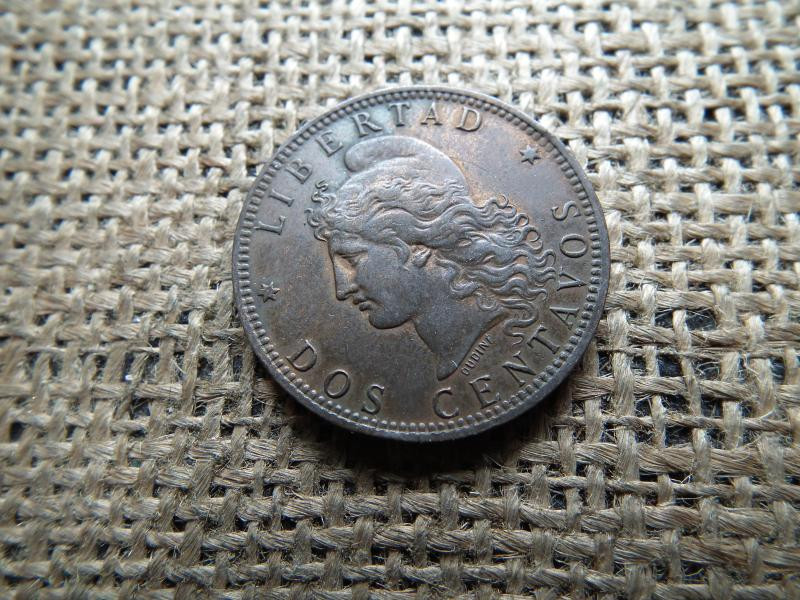 Argentína 2 centavos, 1893
