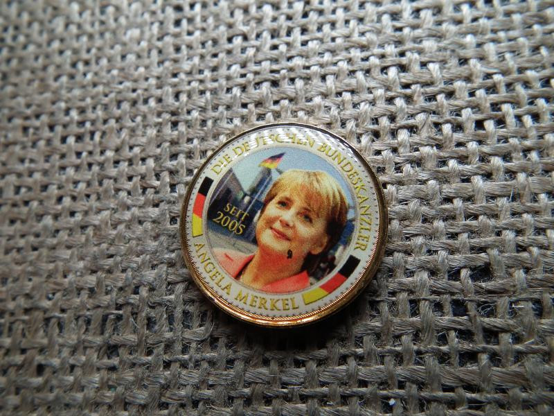 Aranyozott 2 eurós érme, Angela Merkel, 2005