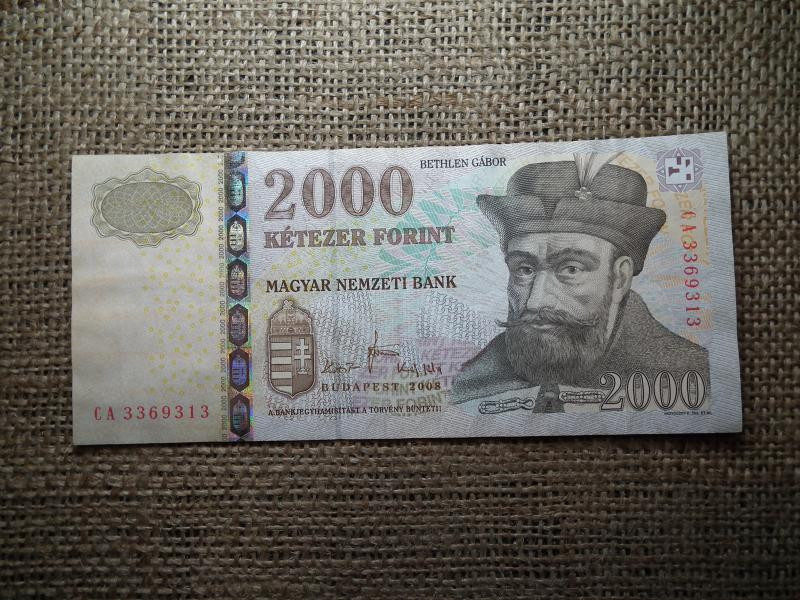 2000 forintos bankjegy, 2008, CA sorozat
