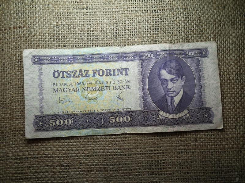 500 forintos bankjegy, 1969