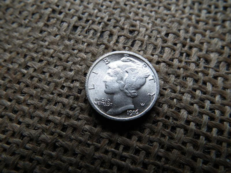 USA Ezüst Dime, 1916 D, Nagyon Ritka, Utánveret Másolat