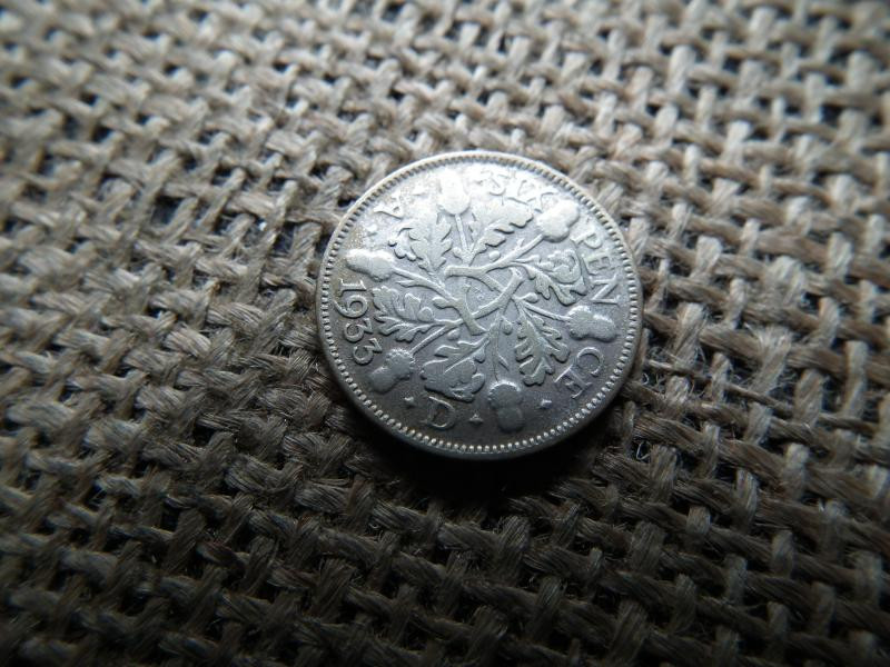 Ezüst 3 pence érme, 1933
