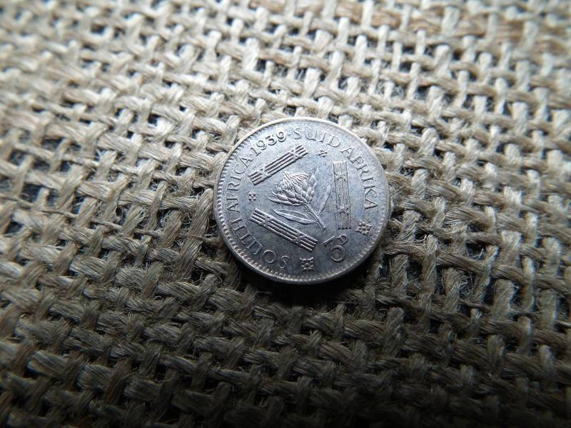 Dél-afrikai 3 pence, 1939, ezüst