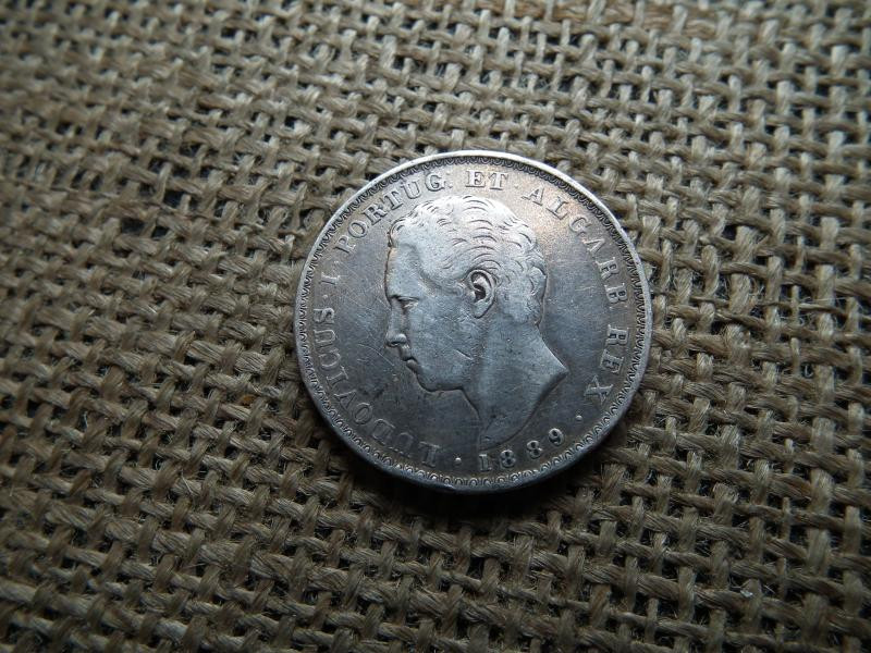 Portugália, 500 Reis, 1889, ezüst