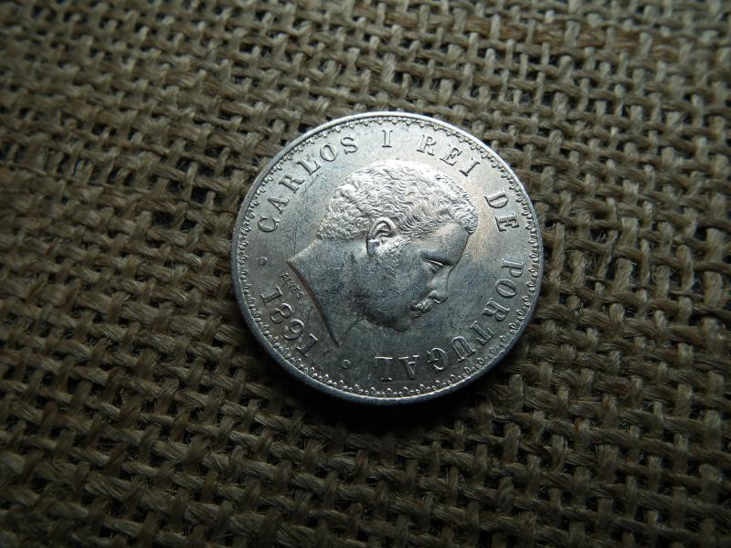 Portugália, 500 reis, 1891, ezüst