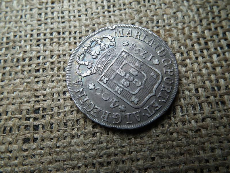 Portugália, 400 reis, 1798, Cruzado Novo - Maria I