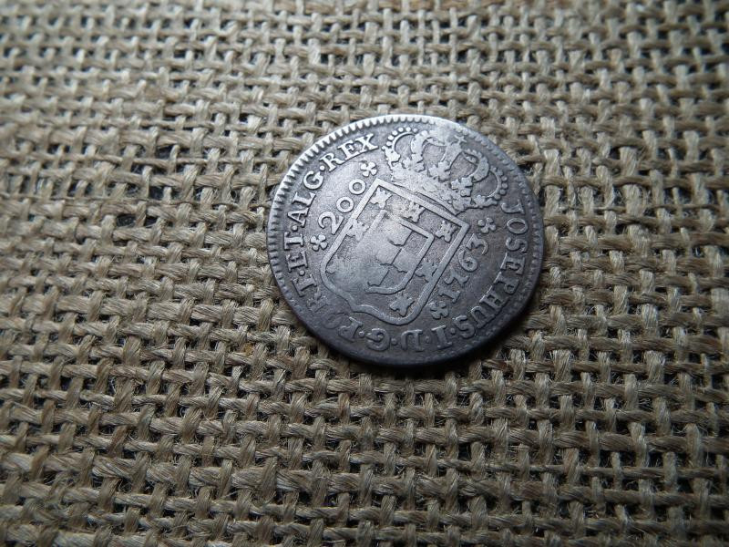 Portugália, 200 reis, 1763, 12 Vinténs - José I