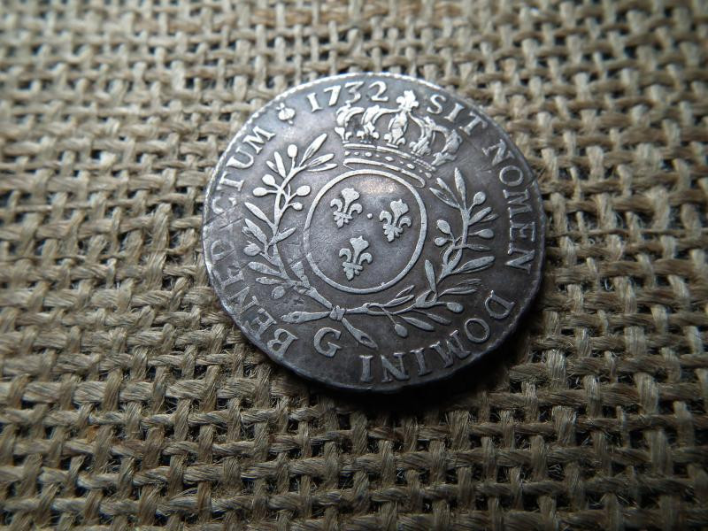 Franciaország, ezüst 1/2 ecu, 1732 G, Louis XV