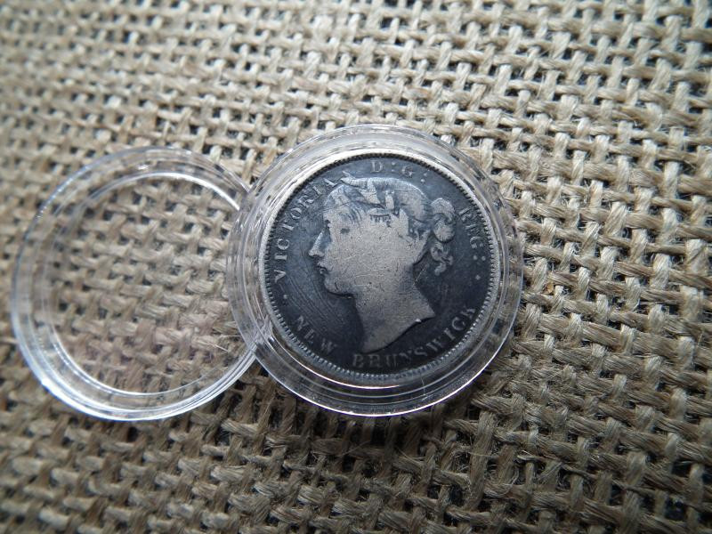New Brunswick 20 Cent, 1864, Ezüst, Ritka