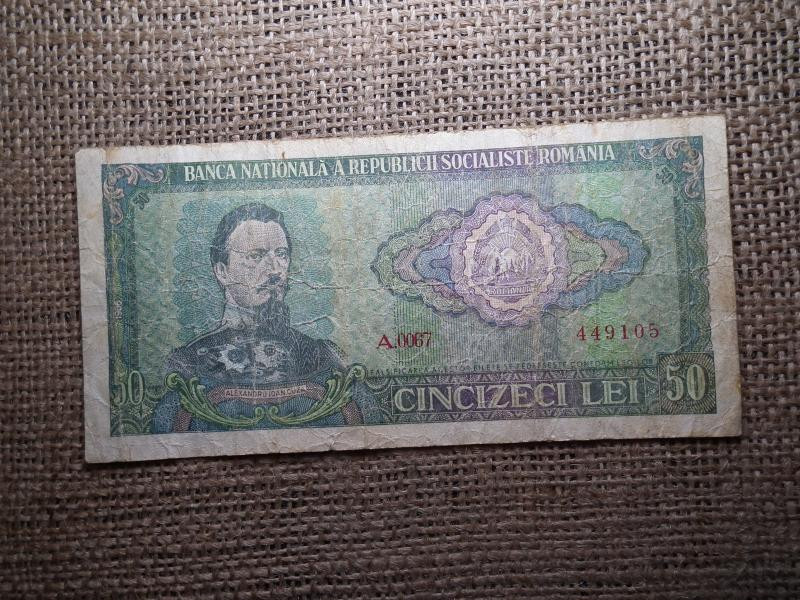 Románia 50 lei, 1966, papírpénz