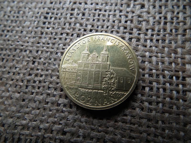 Lengyelország 2 zlotych, 2011, ferences kolostor Poznańban
