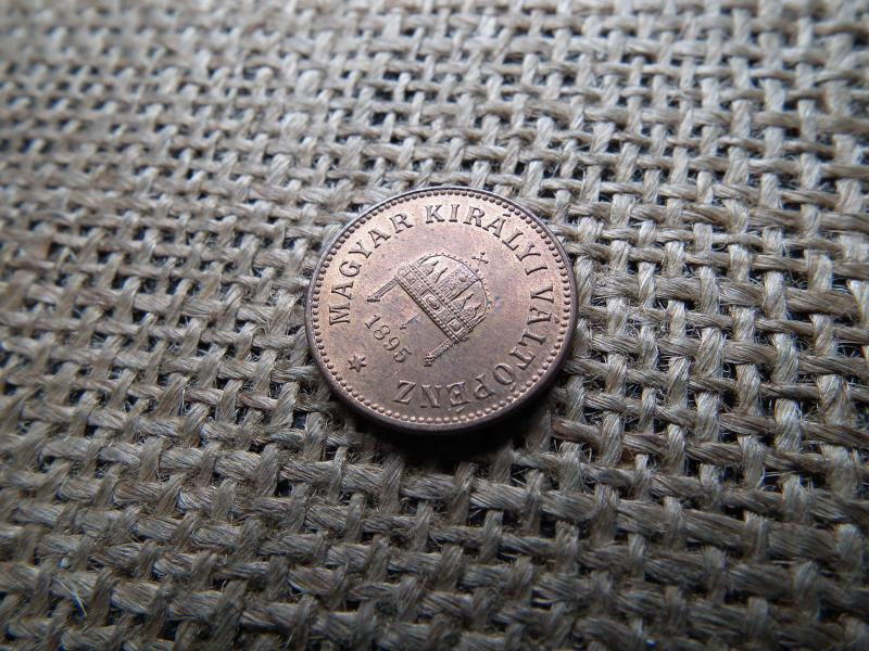 2 fillér 1895, korona kori érme