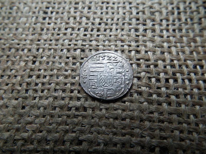 II. Lajos denár, 1522, ezüst