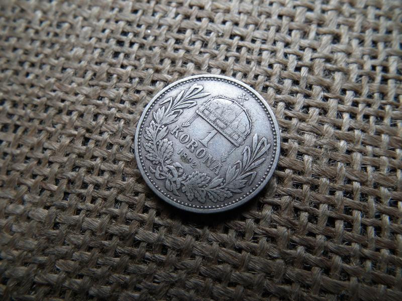 Ezüst 1 korona, 1892, KB