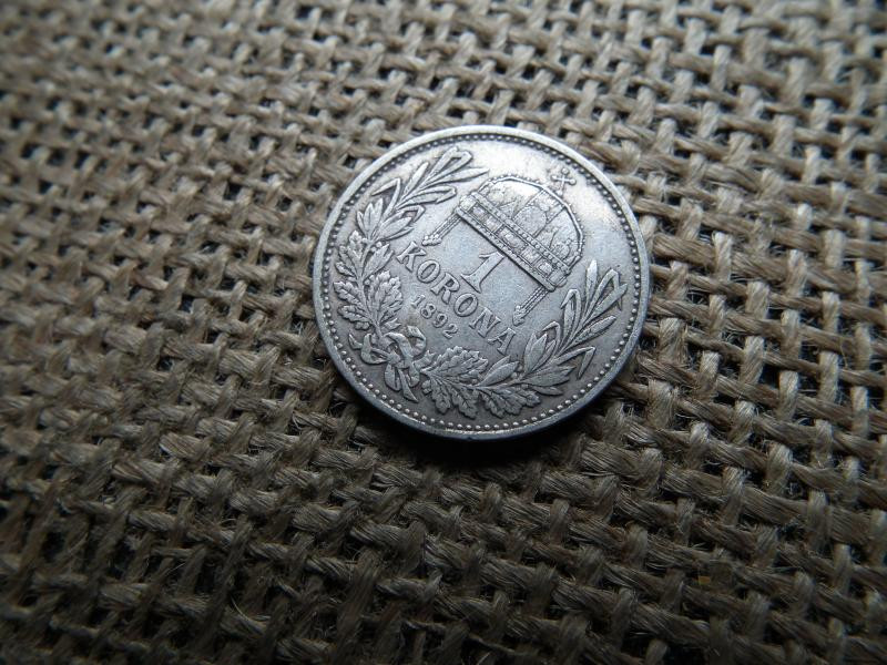 Ezüst 1 korona, 1892, KB
