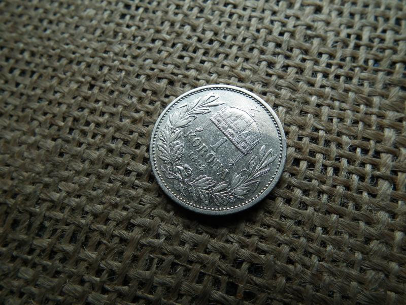 Ezüst 1 korona, 1893, KB