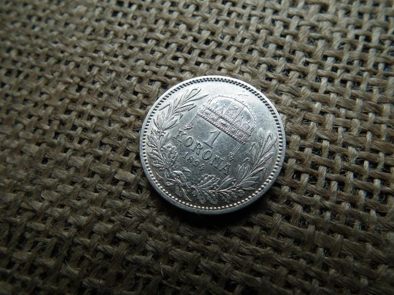 Ezüst 1 korona, 1894, KB