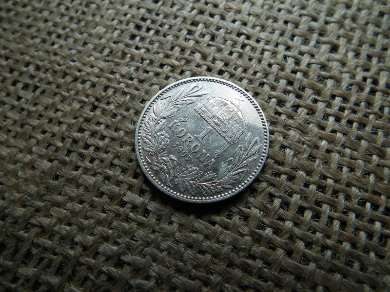 Ezüst 1 korona, 1895, KB