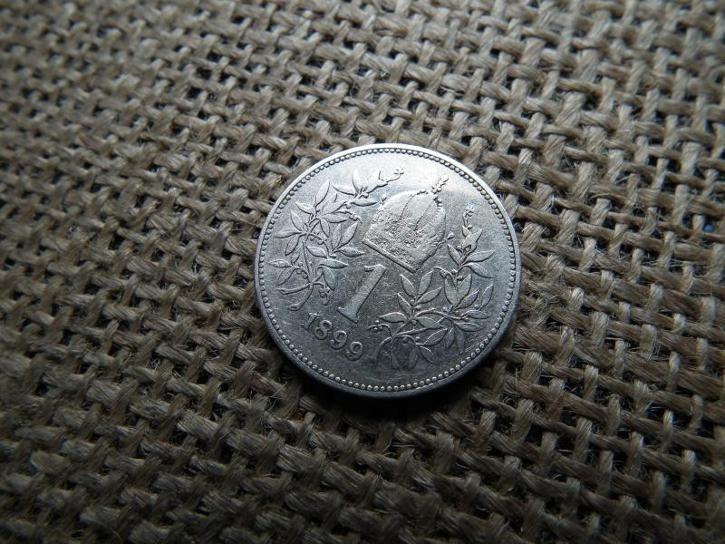 Ezüst 1 korona érme, 1899, Corona