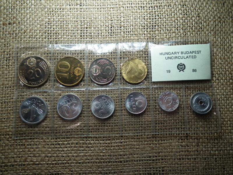 Forgalmi sor, 1986, forint és fillér, fóliás