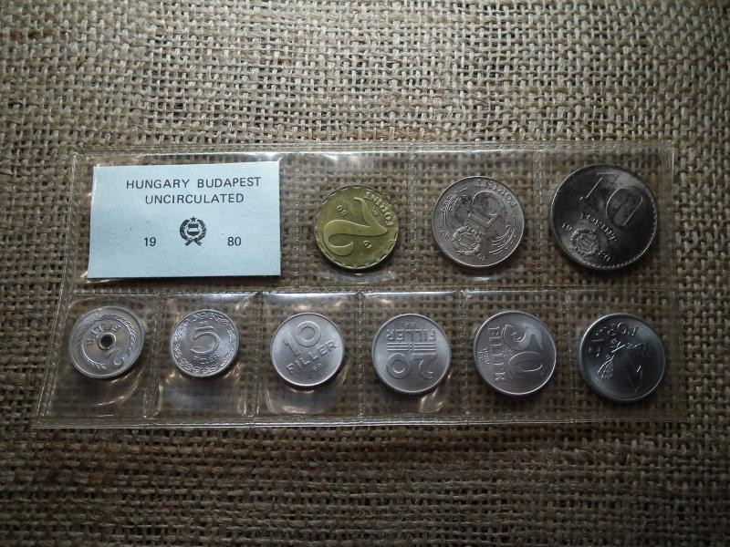 Forint és Fillér érmesorozat, 1980, fóliás