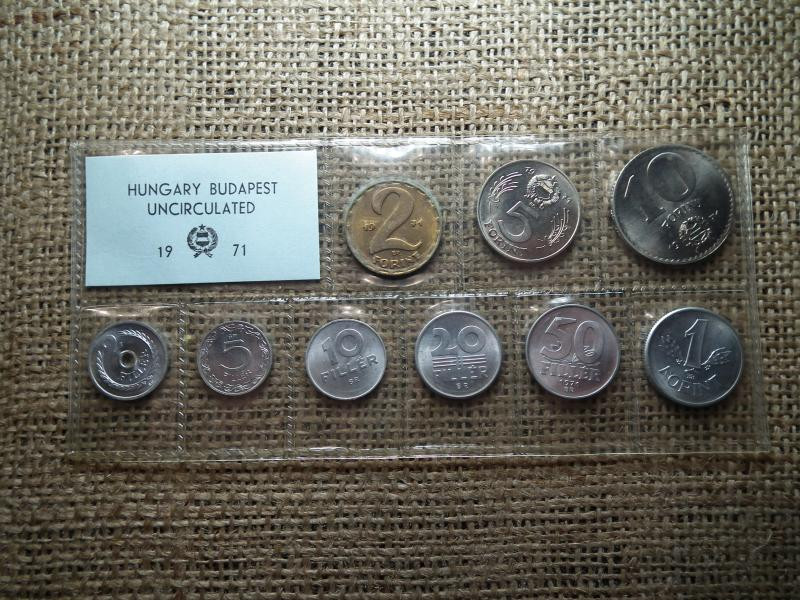 Fóliás forgalmi sor, 1971, forint és fillér