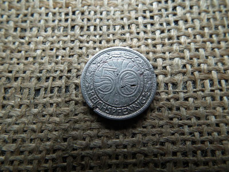Birodalmi 50 pfennig, 1927 G, reichspfennig
